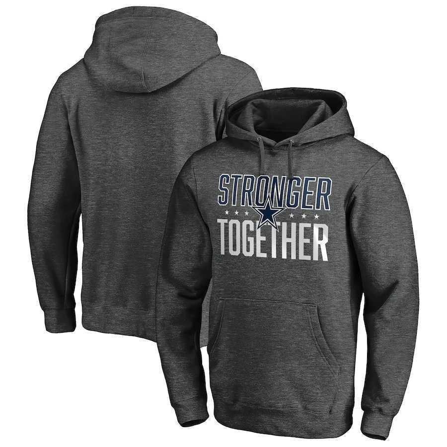 Men's Dallas Cowboys Heather Charcoal Stronger Together Pullover Hoodie,We sell and wholesale Men's Dallas Cowboys Heather Charcoal Stronger Together Pullover Hoodie on line form chian!